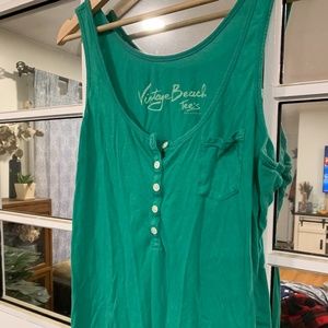 Victoria’s Secret Green Vintage Beach Tee Tunic